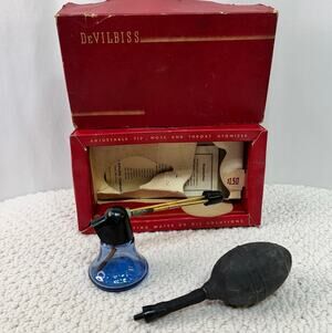 DeVilbiss Healthcare Atomizer #115 Nose & Throat VTG Original Box Collectible